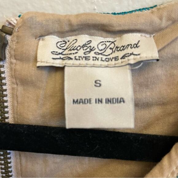 Lucky Brand S bohemian sequin mini dress heavyweight - Picture 4 of 8